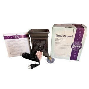 Scentsy Warmer, Retired, Classic Charcoal, 1 Frame with Bird, New in Box